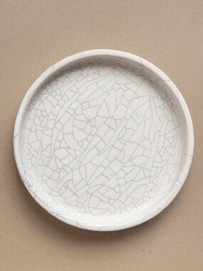 EARTHEN Olive Dish Plate - Matte Crackle Glaze